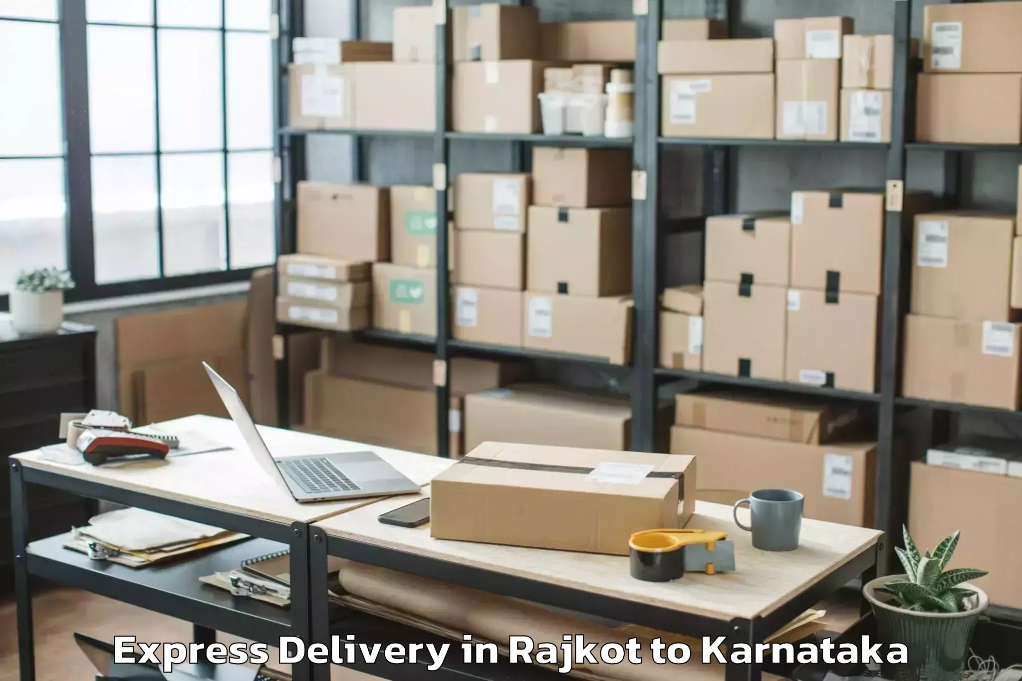 Get Rajkot to Ranebennur Express Delivery